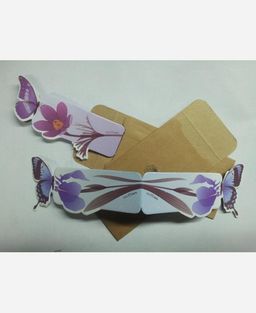 Закладки из картона "Бабочка",5 шт в наборе в ассортим. 904791