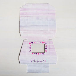 Цена за 5 шт. Кондитерская упаковка, коробка с ламинацией «Present», 10 х 8 х 3.5 см