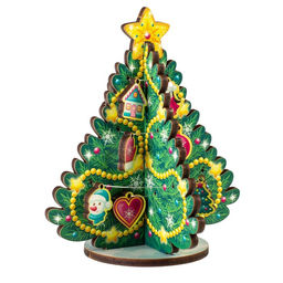 Модель из дерева WoodLand Toys «Ёлка сборная. Игрушки ассорти»
