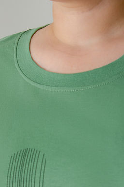 Арт. 31168 Футболка женская  50-60 (6 шт) Цвет:зеленый