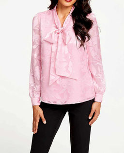 Блузка, розовая