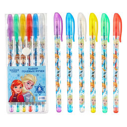 Набор гелевых ручек с блёстками, 6 цветов, Холодное сердце - Disney фото 6