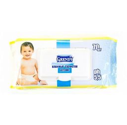 ГРЕНДИ влажн.салфетки (70шт) Детские с клапаном (20шт/кор)
