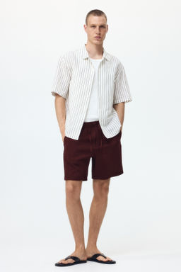 Pantal?n corto texturizado Relaxed Fit - H&m фото 5