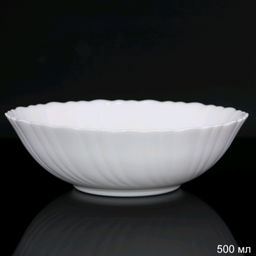 Тарелка глубокая суповая 500 мл 155 мм белый / TW-60 /WHITE /уп.6/72/ 653681