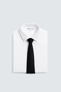 CORBATA ESTRUCTURA LANA / Negro - Zara фото 4