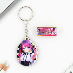 Цена за 2 шт. Брелок для ключей со значком «В твоих глазах», аниме