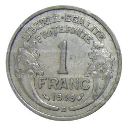 Монета 1 франк 1949 года В Франция