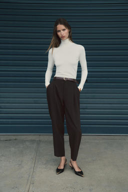 JERSEY B?SICO PUNTO LISO / Crudo - Zara фото 6