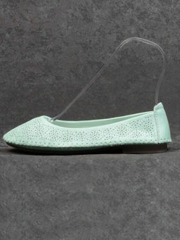 07-PDXL49-2 GREEN Балетки (натуральная кожа)