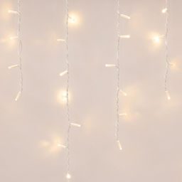 ULD-B3010-200/TWK WARMWHITE IP67 Бахрома светодиодная с эффектом мерцания, 3м. Соединяемая. 200 светодиодов. Теплый белый свет. Провод белый. TM Uniel. - Volpe фото 3