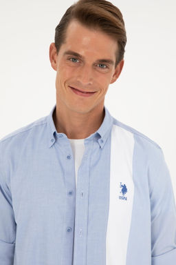 U. S. Polo Assn / Мужская темно-синяя рубашка с длинным рукавом - U.s. polo assn фото 2