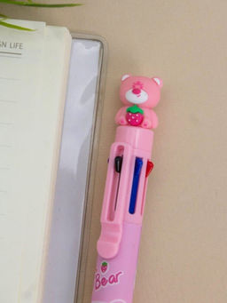 Разноцветная ручка 8 в 1 "Hello, Mr. Bear", pink
