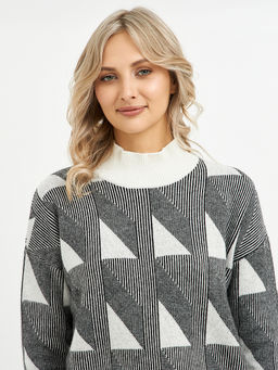 водолазка женская из шерсти с ромбами - Glenfield фото 7