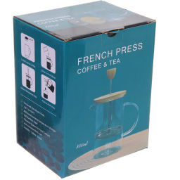 Френч-пресс 800мл "Хай-Тек" с бамбуковой крышкой