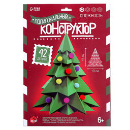 Полигональный конструктор Ёлочка, 42 детали