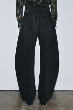 ZW COLLECTION BARREL HIGH-WAIST JEANS - Zara фото 4