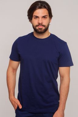 Футболка хлопок 100%,темно-синяя - Binita фото 13