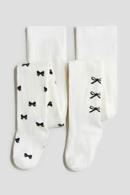 2 leotardos de punto fino