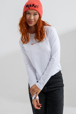 8513 Футболка с длинным рукавом женская