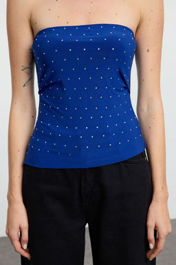 Saks Straplez Tas Bask?l? Orme Bluz TPRAW25BZ00034 - Trendyolmilla фото 3