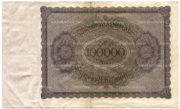 Банкнота 100000 марок 1923 года Германия