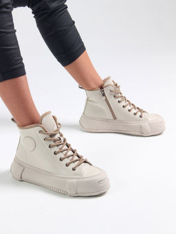 Ботинки 217.PODYUM151be. светло бежевый/Мех