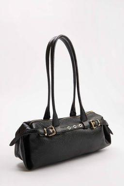 Siyah Kad?n Kemer Detayl? Mini Canta TAKSS26OC00075