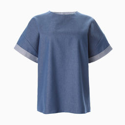 Футболка оверсайз женская MINAKU: Jeans Collection, электрик, размер 48