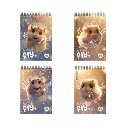 Цена за 2 шт. Блокнот А6 60л. на гребне "Fluffy" ("ErichKrause", 63382)