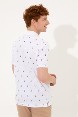 U. S. Polo Assn Мужская белая футболка с воротником-поло - U.s. polo assn фото 17