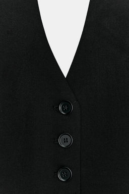 DETACHABLE TIE WAISTCOAT TOP - Zara фото 5