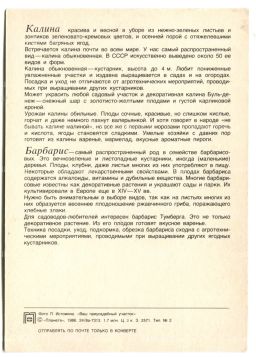 Открытка Калина.Барбарис