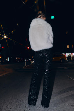 FLARE SEQUIN LEGGINGS