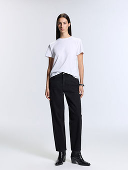 Barrel Fit Kad?n Jean Pantolon