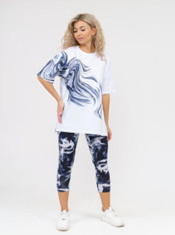 909 Костюм "белый/черный"