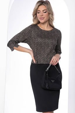 Платье Кэтрин (черно-коричневое) П8818 - Lt collection фото 7