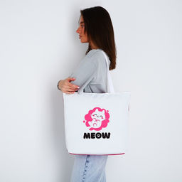 Сумка-шопер Meow на молнии, 37*32*10см - Nazamok фото 2