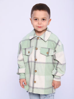 РБ012 Рубашка "Бавария" 3 (фисташковый; белый)