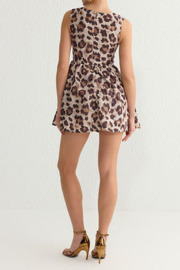 TRENDYOLMILLA Cok Renkli A-Kesim Poplin Dokuma Mini Elbise TPRSS25EL00108  фото 6