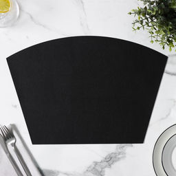 Цена за 12 шт. Салфетка сервировочная на стол «Тэм», 30×44 см, чёрная