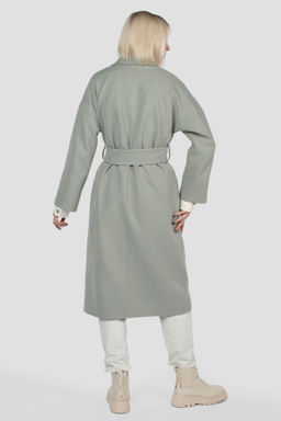 01-11614 Пальто женское демисезонное (пояс) - El podio фото 3