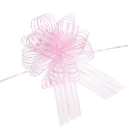 Цена за 10 шт. Бант для оформления подарка "Сияние" 5 см, d=15 см, Нежно-розовый