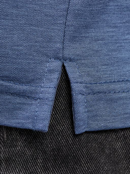 Джемпер мужской с воротником поло GREG G155-PM4-LT1638 (синий)  фото 4