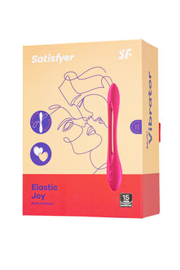 Многофункциональный вибратор для пар Satisfyer Elastic Joy, красный  фото 13