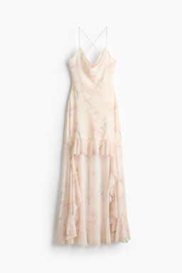 Mesh high-low dress