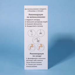 Портативный душ - биде, со сменной насадкой, 450 мл, синие