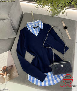 Кофта женская с имитацией рубашки - Bruno фото 2