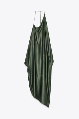 ZW COLLECTION ASYMMETRIC SATIN DRESS - Zara фото 8