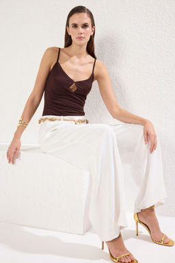 Kahverengi Cut Out/Pencere Detayl? Orme Body TPRSS25BD00008